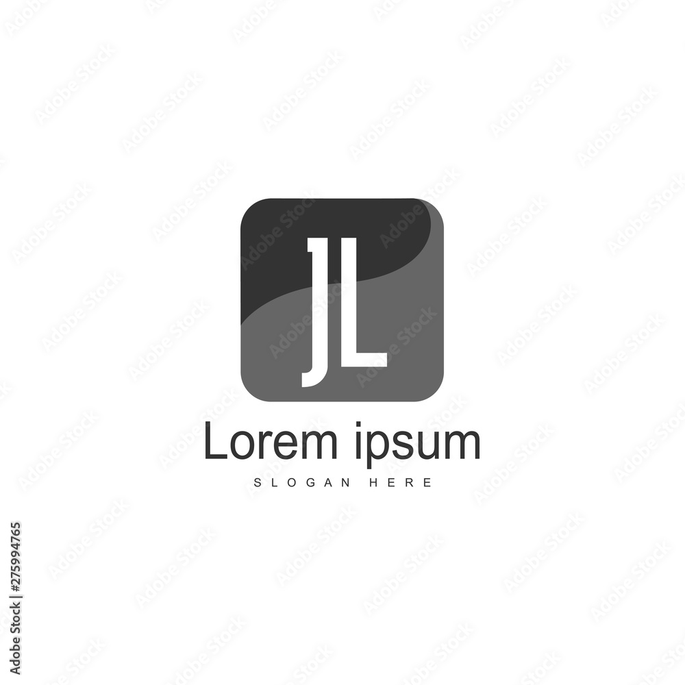 Initial JL logo template with modern frame. Minimalist JL letter logo vector illustration Initial JL logo template with modern frame. Minimalist JL letter logo vector illustration