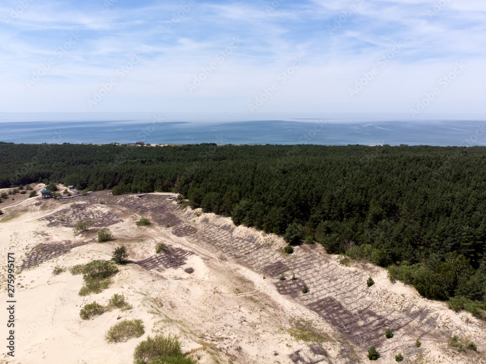 Baltic Sea Curonian Spit Sand-Dunes, UNESCO World Heritage Site.