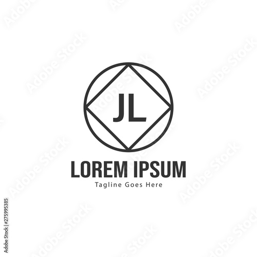 Free Download Initial JL logo template with modern frame. Minimalist JL letter logo vector illustration - GFXLoad