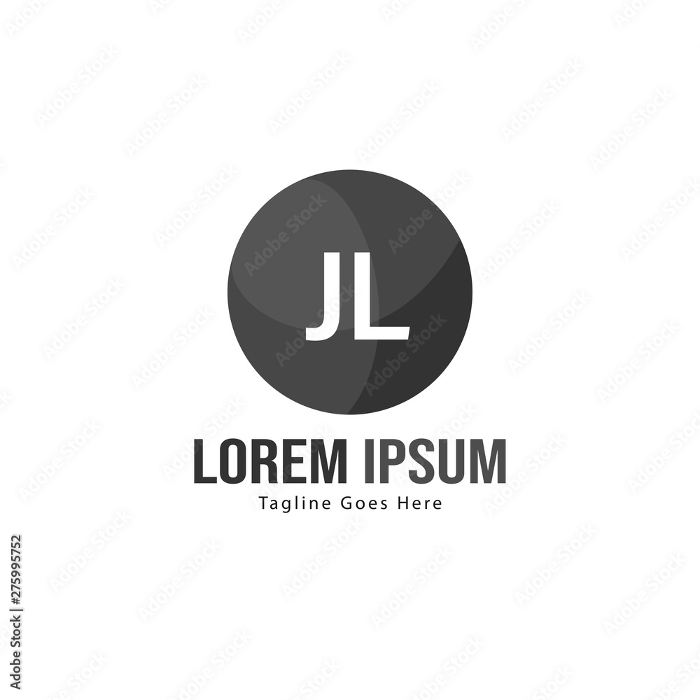 Initial JL logo template with modern frame. Minimalist JL letter logo vector illustration Initial JL logo template with modern frame. Minimalist JL letter logo vector illustration