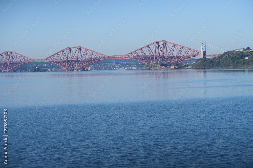 The river Forth from Dalgety Bay with Forth Rail bridge The river Forth from Dalgety Bay with Forth Rail bridge