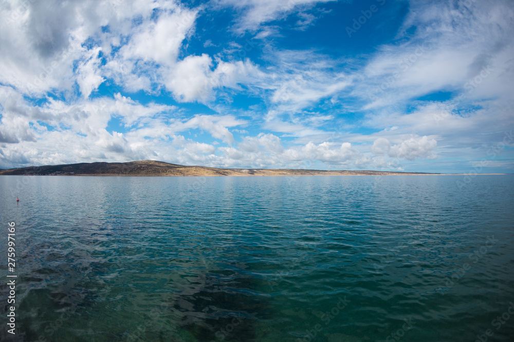 Sea and sky with clouds. Sea and sky with clouds.