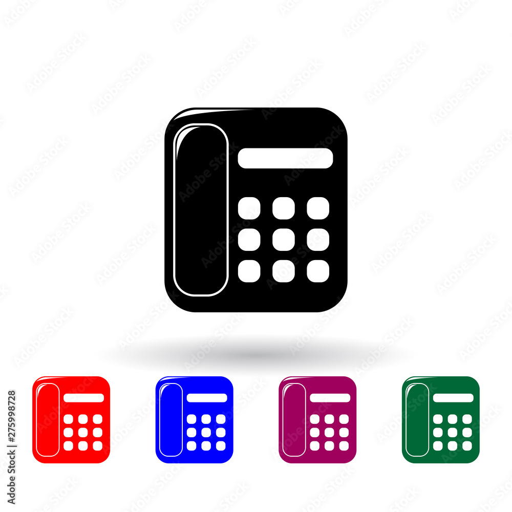 home phone multi color icon. Elements of technology set. Simple icon for websites, web design, mobile app, info graphics home phone multi color icon. Elements of technology set. Simple icon for websites, web design, mobile app, info graphics