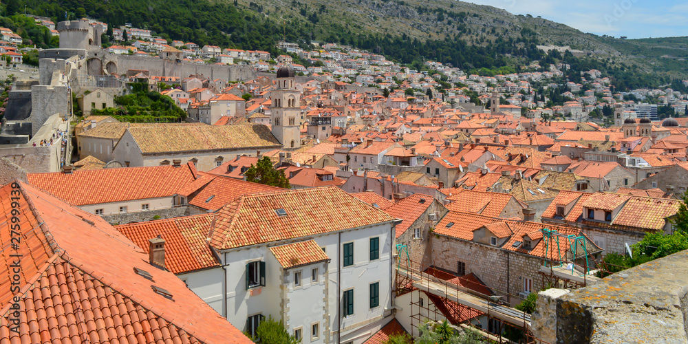 Ancient town Dubrovnik on June 18, 2019. Some episodes of the Game of Thrones filmed there.
