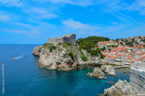 Fort Lovrijenac or St. Lawrence Fortress, often called "Dubrovnik's Gibraltar" in Dubrovnik on June 18, 2019.