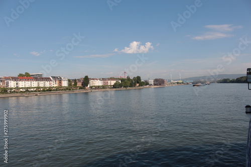 View on the Mainz from the Rhine river