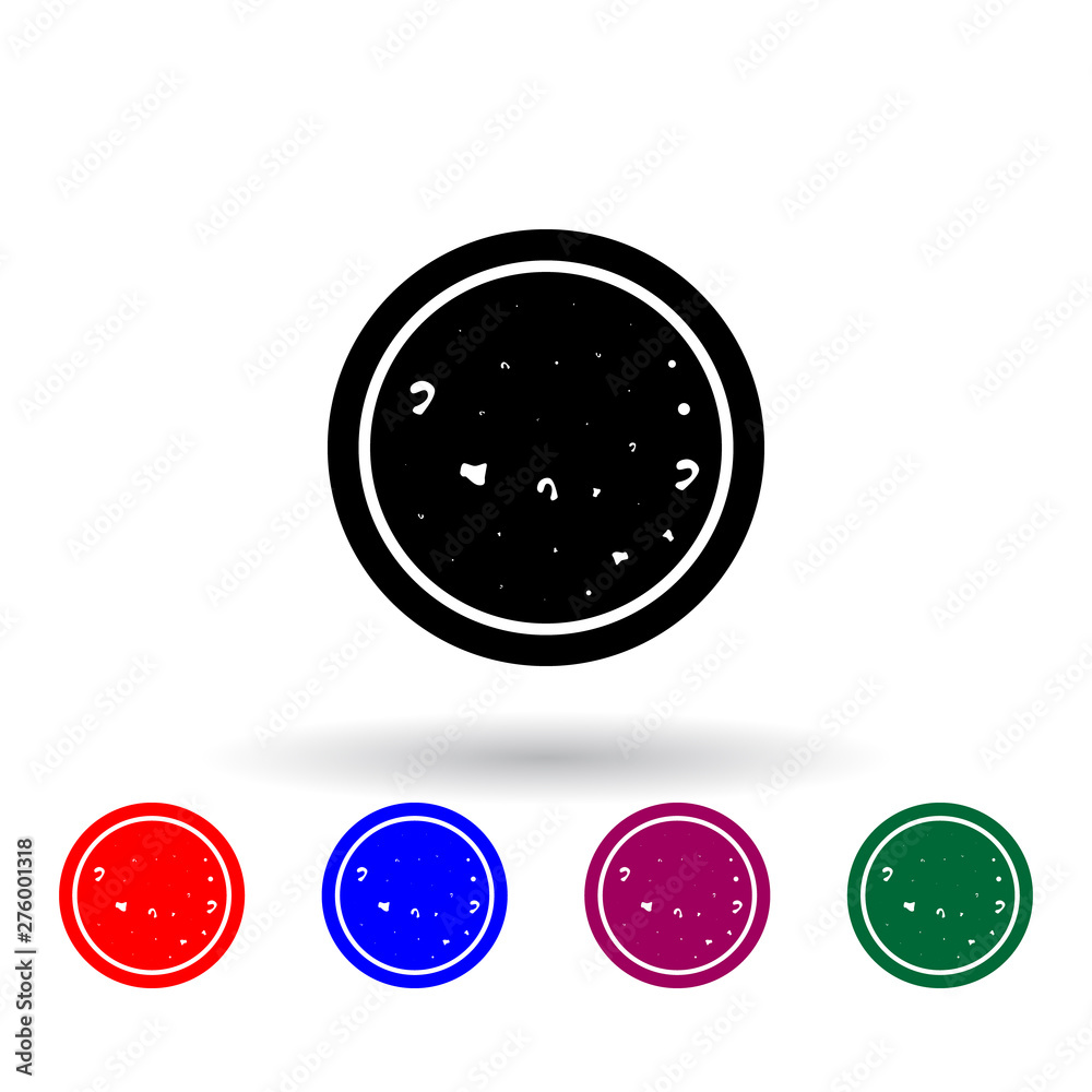 Fototapeta premium microscope sample multi color icon. Elements of science set. Simple icon for websites, web design, mobile app, info graphics