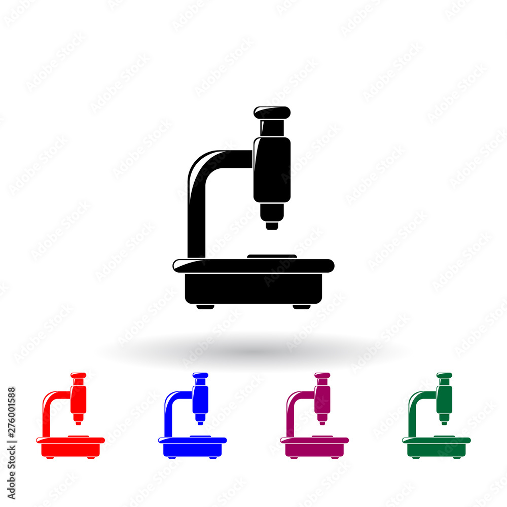 microscope multi color icon. Elements of science set. Simple icon for websites, web design, mobile app, info graphics microscope multi color icon. Elements of science set. Simple icon for websites, web design, mobile app, info graphics