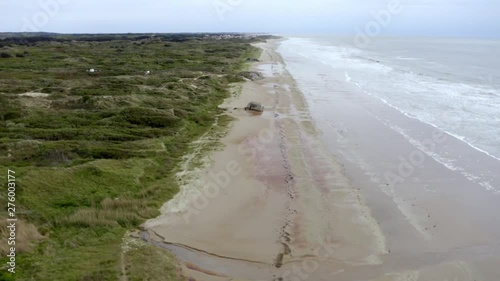 Aerial, Coast Of The Normandie, France, neutral version photo