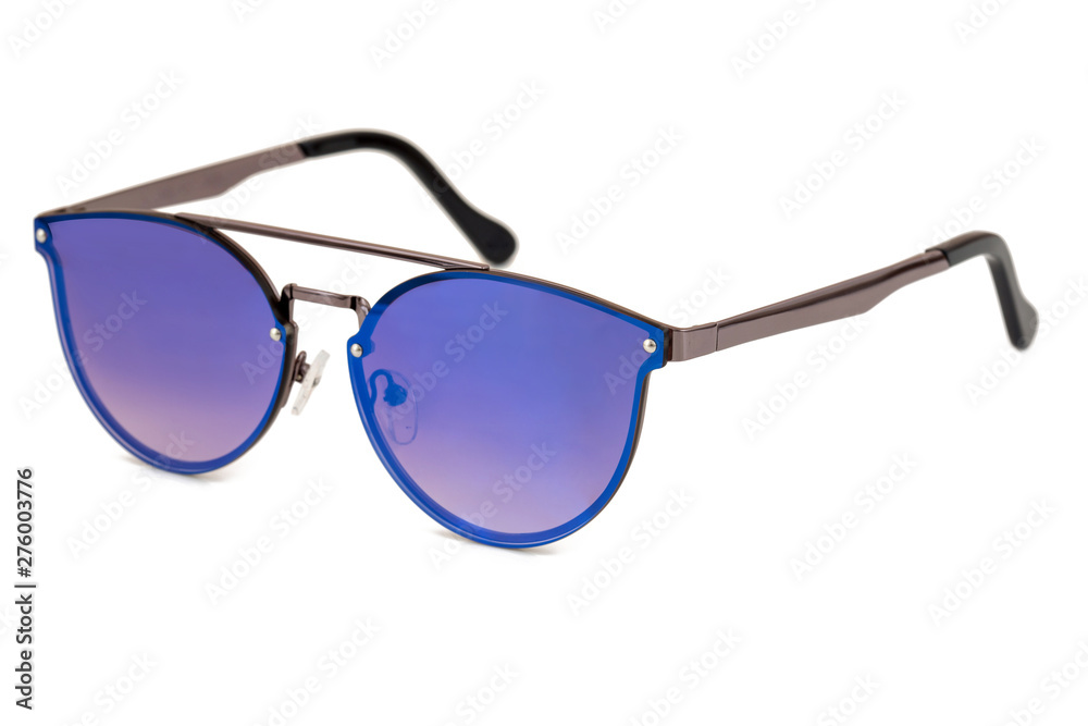 side view of modern sunglasses isolated on white background side view of modern sunglasses isolated on white background