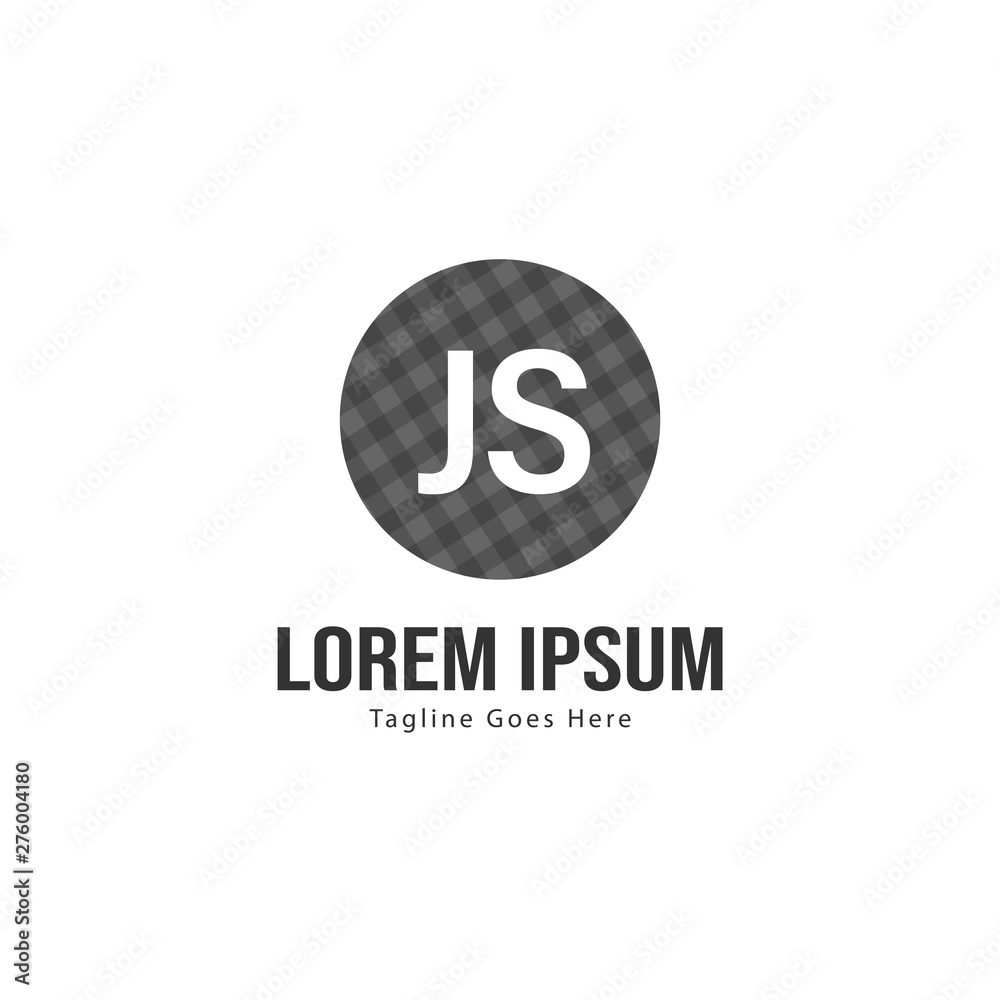 Initial JS logo template with modern frame. Minimalist JS letter logo vector illustration Initial JS logo template with modern frame. Minimalist JS letter logo vector illustration