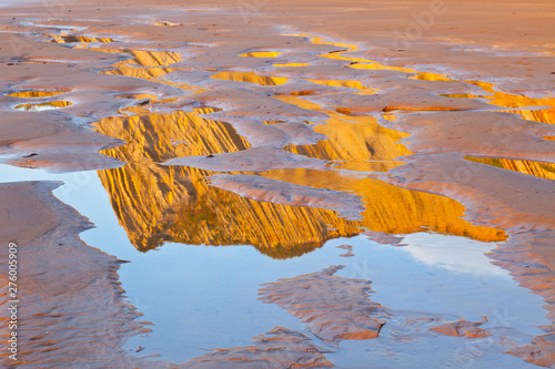 Flysch, Zumaia beach, Zumaia, Gipuzkoa, The Basque Country,  The Bay of Byscay, Spain, Europe photo