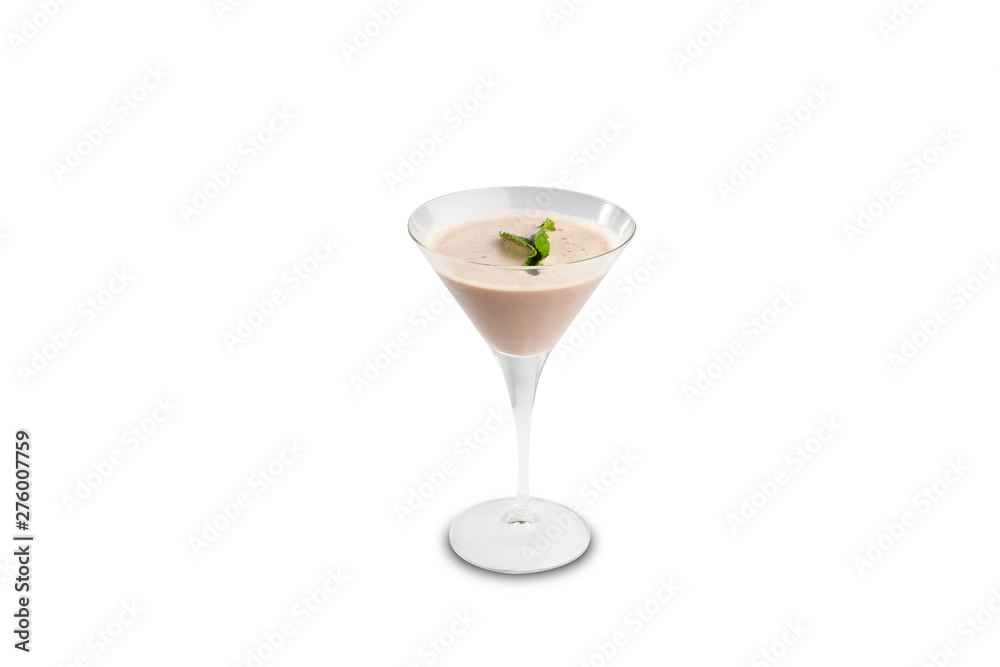 After dinner cocktail isolated on a white background