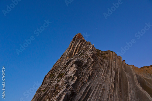 Flysch, Zumaia beach, Zumaia, Gipuzkoa, The Basque Country,  The Bay of Byscay, Spain, Europe photo