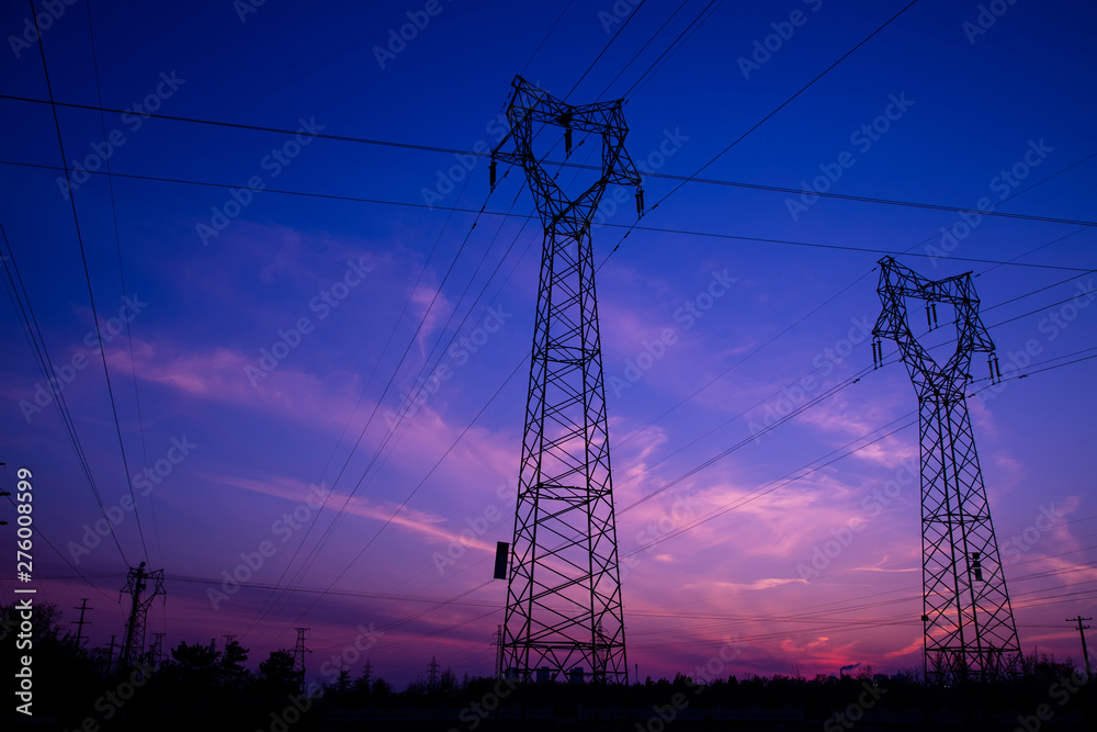 Fototapeta premium Electric power tower