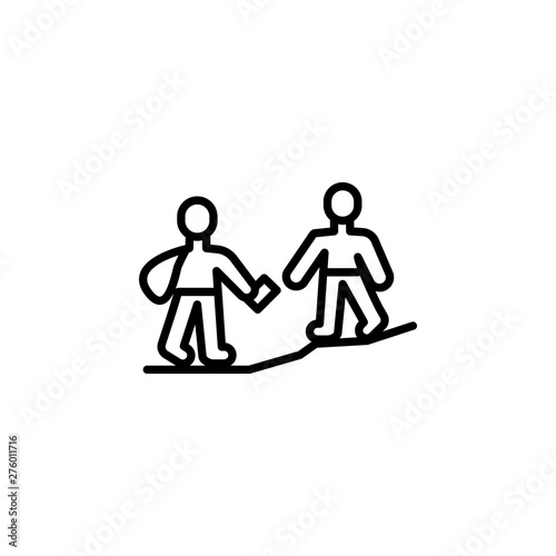 help migration outline icon. element of migration illustration icon. signs, symbols can be used for web, logo, mobile app, UI, UX