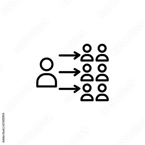migration outline icon. element of migration illustration icon. signs, symbols can be used for web, logo, mobile app, UI, UX