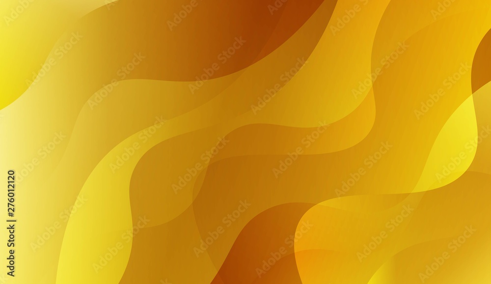 Abstract Gold Waves. Futuristic Technology Style Background. For Business Presentation Wallpaper, Flyer, Cover. Vector Illustration with Color Gradient. Abstract Gold Waves. Futuristic Technology Style Background. For Business Presentation Wallpaper, Flyer, Cover. Vector Illustration with Color Gradient.