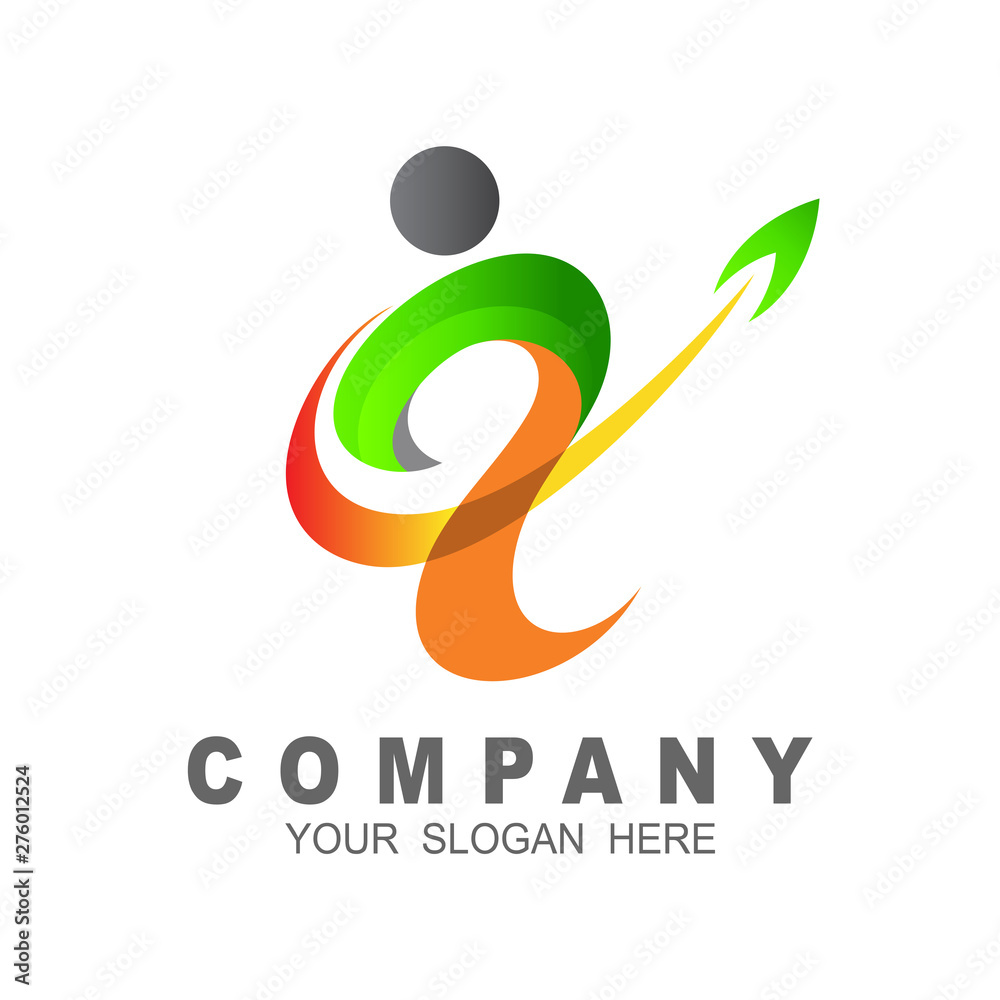 Success active people arrow logo , up icon Success active people arrow logo , up icon