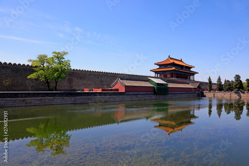 watchtower scenery in the Imperial Palace  Beijing  China