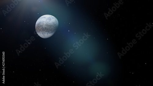icy alien planet, exoplanet covert in ice and snow (3d space illustration) © dottedyeti