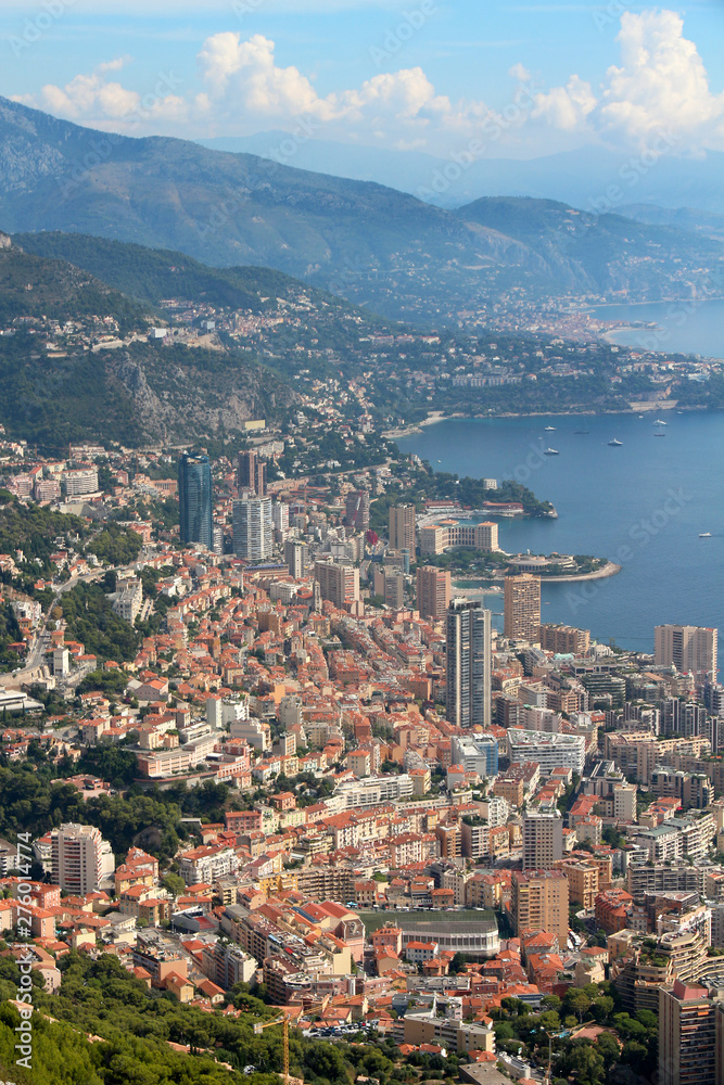 Aerial view of Monaco