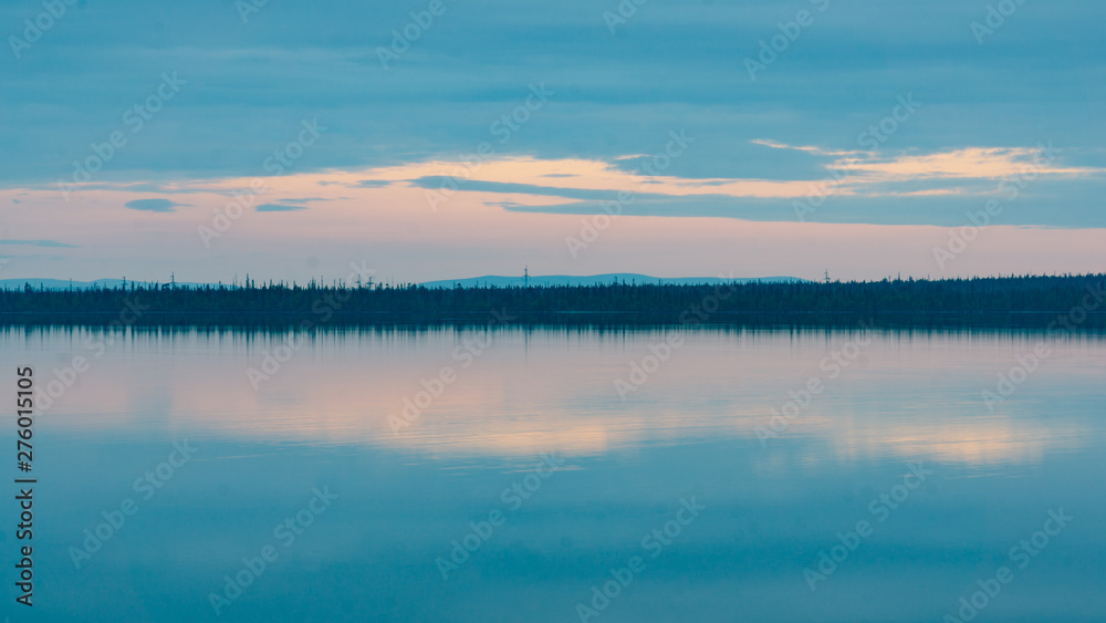 Evening calm on the northern lake