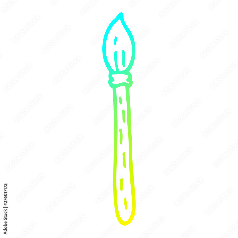 cold gradient line drawing cartoon paintbrush cold gradient line drawing cartoon paintbrush
