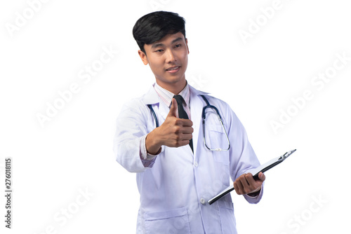 Doctors with doctor's gown ...