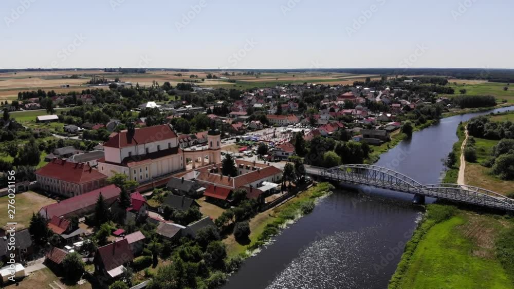 Aerial view of Tykocin and Narew river, Poland Aerial view of Tykocin and Narew river, Poland