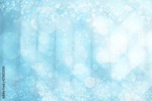 Blurred blue background with bokeh. Abstract background.
