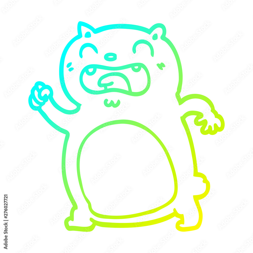 cold gradient line drawing cartoon cat cold gradient line drawing cartoon cat
