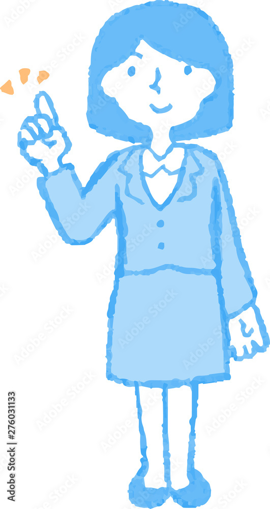 Pop Illustration of a Business woman face and pose Pop Illustration of a Business woman face and pose