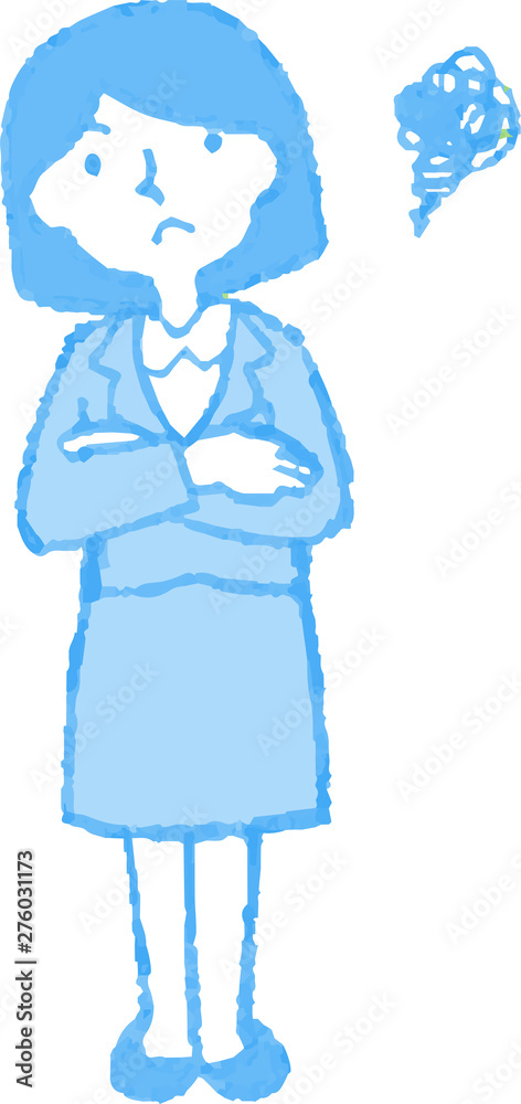 Pop Illustration of a Business woman face and pose Pop Illustration of a Business woman face and pose