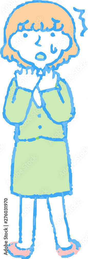 Pop Illustration of a Business woman face and pose Pop Illustration of a Business woman face and pose