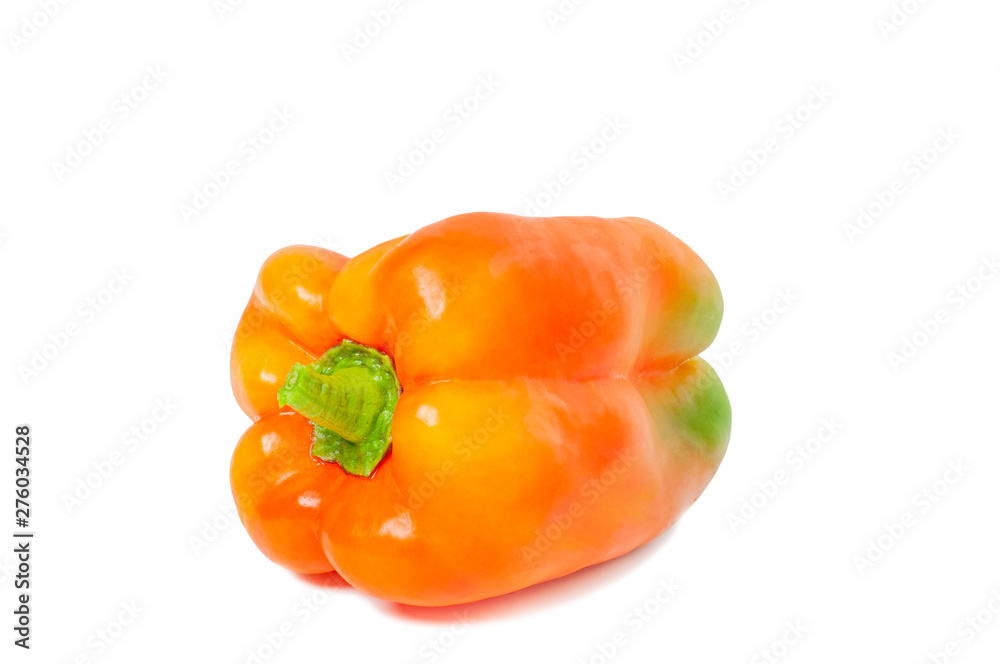 Fresh vegetable. Yellow peppers on white background. Fresh vegetable. Yellow peppers on white background.