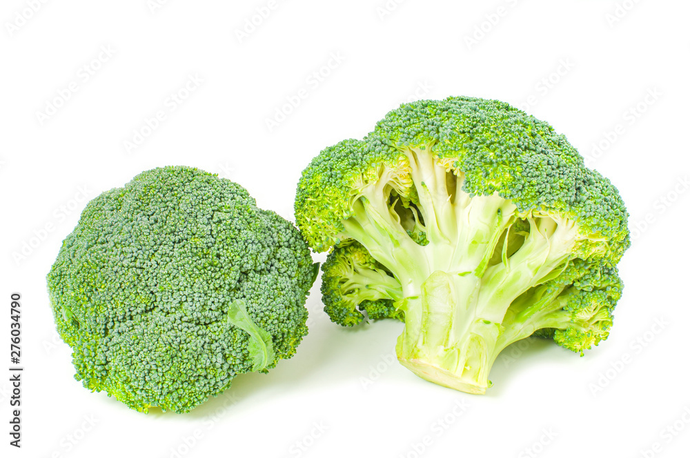 Fresh vegetable. Broccoli on white background Fresh vegetable. Broccoli on white background