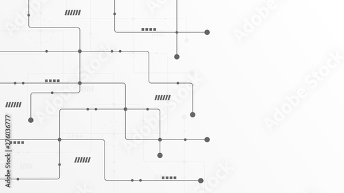 Abstract geometric connect lines and dots.Simple technology graphic background.Illustration Vector design Network and Connection concept.