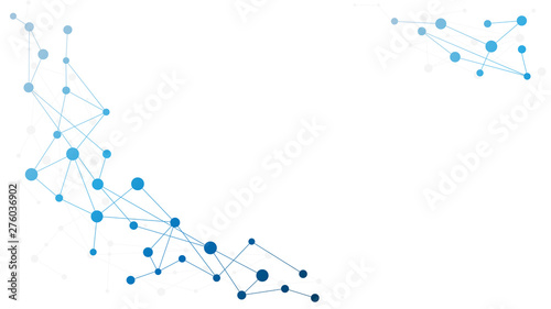 Abstract geometric connect lines and dots.Simple technology graphic background.Illustration Vector design Network and Connection concept.