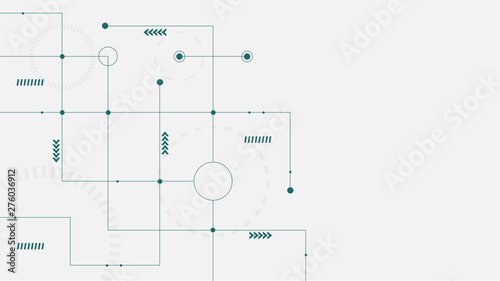 Abstract geometric connect lines and dots.Simple technology graphic background.Illustration Vector design Network and Connection concept.