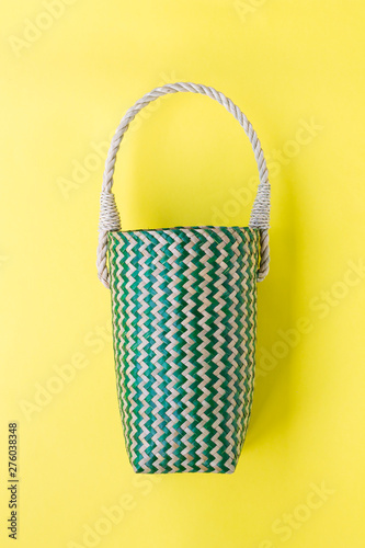 Lepironia articalata (Krajood) or Sedge handmade bag for Cold storage bag. photo