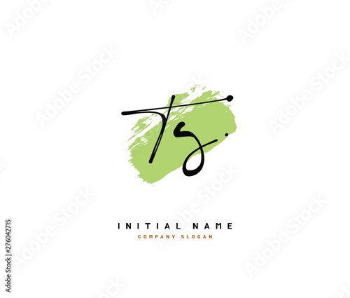 T G TG Beauty vector initial logo, handwriting logo of initial signature, wedding, fashion, jewerly, boutique, floral and botanical with creative template for any company or business.