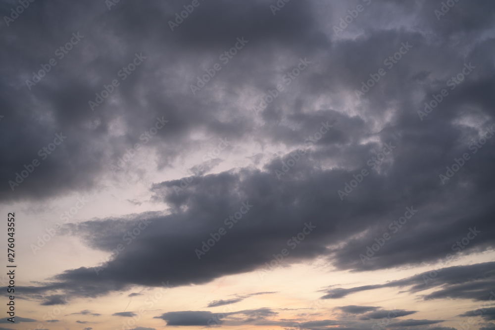 Sunset and Cloud Evening Sky