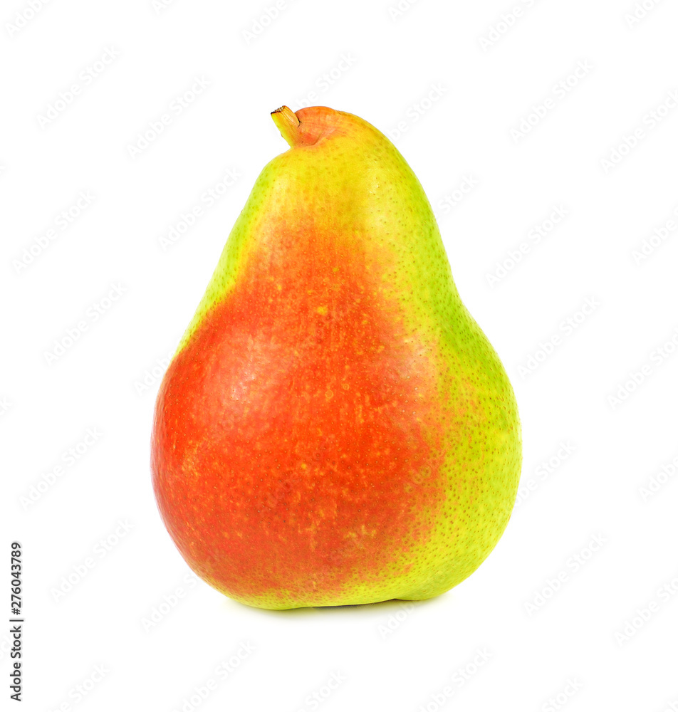 Ripe red pear isolated on white Ripe red pear isolated on white