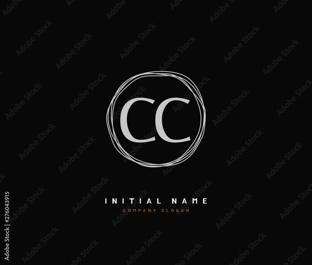 C CC Beauty vector initial logo, handwriting logo of initial signature, wedding, fashion, jewerly, boutique, floral and botanical with creative template for any company or business. C CC Beauty vector initial logo, handwriting logo of initial signature, wedding, fashion, jewerly, boutique, floral and botanical with creative template for any company or business.