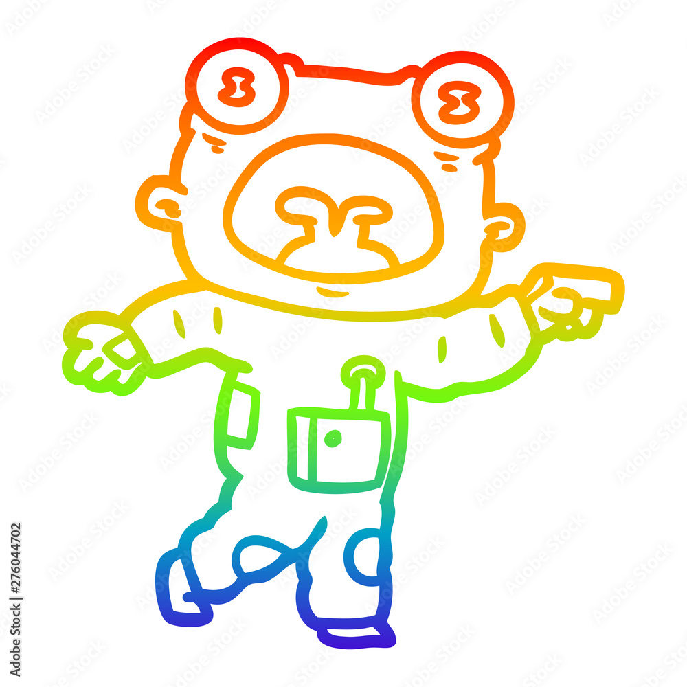 rainbow gradient line drawing cartoon weird alien communicating rainbow gradient line drawing cartoon weird alien communicating