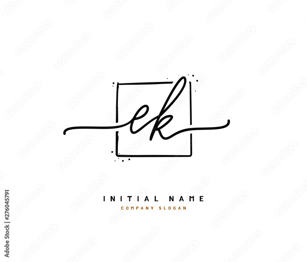 E K EK Beauty vector initial logo, handwriting logo of initial signature, wedding, fashion, jewerly, boutique, floral and botanical with creative template for any company or business. E K EK Beauty vector initial logo, handwriting logo of initial signature, wedding, fashion, jewerly, boutique, floral and botanical with creative template for any company or business.