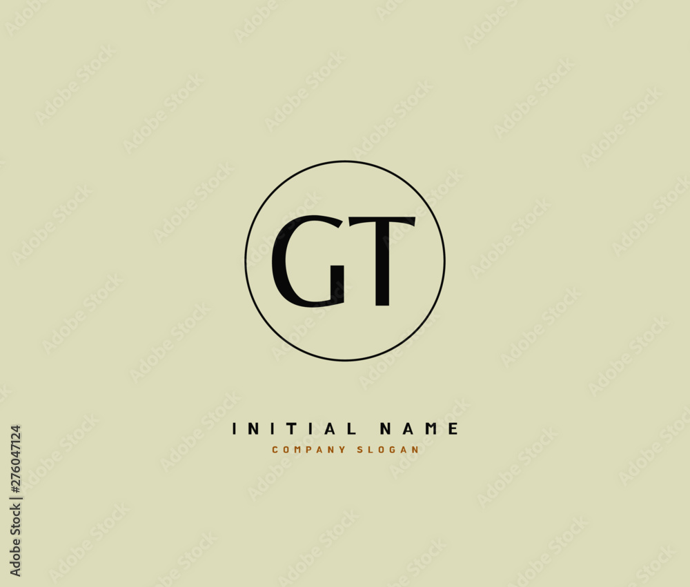 G T GT Beauty vector initial logo, handwriting logo of initial signature, wedding, fashion, jewerly, boutique, floral and botanical with creative template for any company or business. G T GT Beauty vector initial logo, handwriting logo of initial signature, wedding, fashion, jewerly, boutique, floral and botanical with creative template for any company or business.