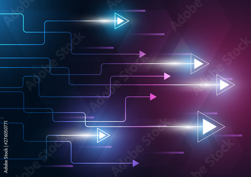 neon arrow speed background