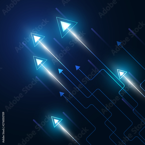 neon arrow speed background